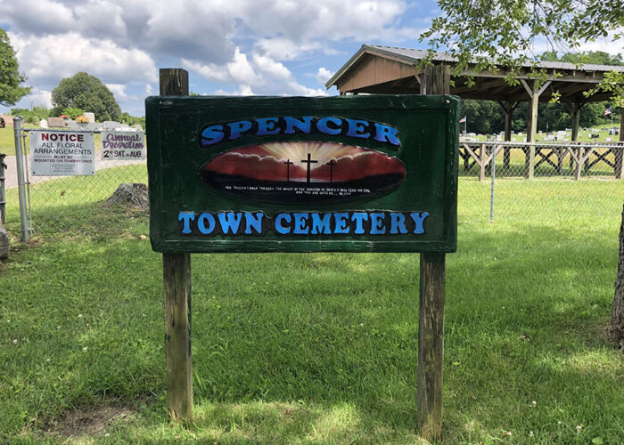 10 - Entrance to the Town Cemetery of Spencer, TN